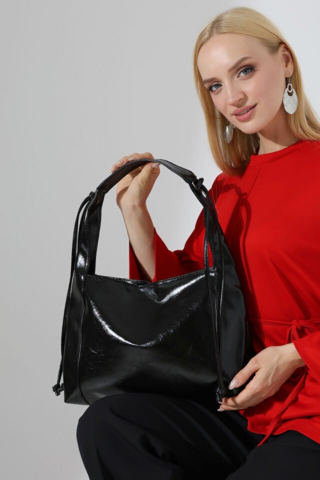 Kadın Büyük Omuz Çantası Premium Tote Bag Siyah